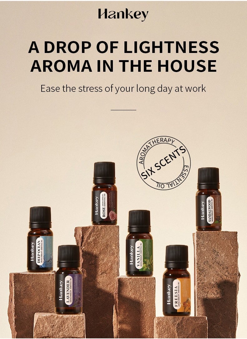 HANKEY 6-PCS Premium Aromatherapy Essential Oil Set, Plant Extract 10ml*6 - Image 3