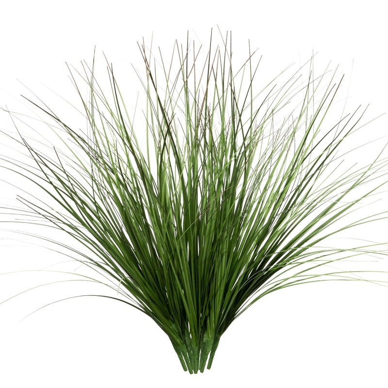 Uqueeten 8PCS 17.3" Fake Plants Artificial Wheat Grass Greenery Plastic Plants Fake Grass Artificial Plants for Outdoor Decor Artificial Flower with Greenery Stems for Indoor Home Decoration - Image 1