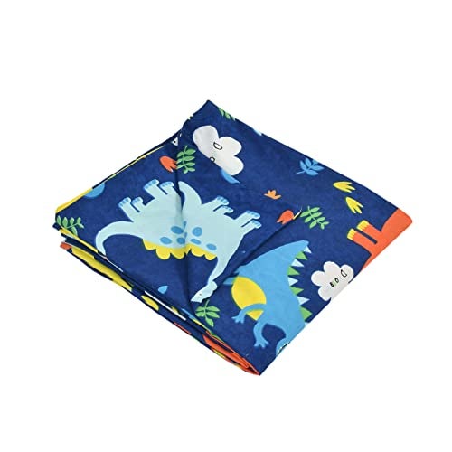 MORADO Glace Cotton Single Bed Quilt Cover/Duvet Cover/Rajai Cover/Blanket Cover with Zipper (60 X 90 Inches, Blue Cartoon) (Model: Single_DuvetCover_BlueCartoon_001) - Image 4