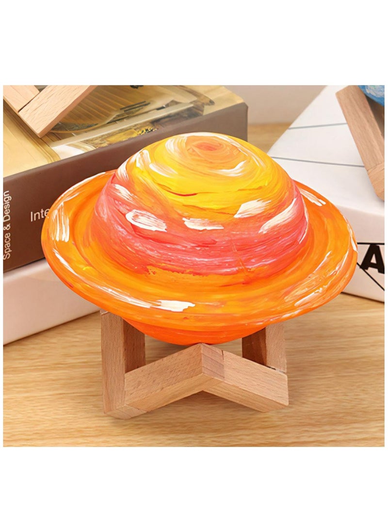 LKTOCAFT - Paint Your Saturn Lamp Art Craft Kits, Party Favors for Kids DIY Toys Night Light, Art Supplies Painting Kit for Kids Ages 6-12, Boys Girls Birthday Gift - Image 1