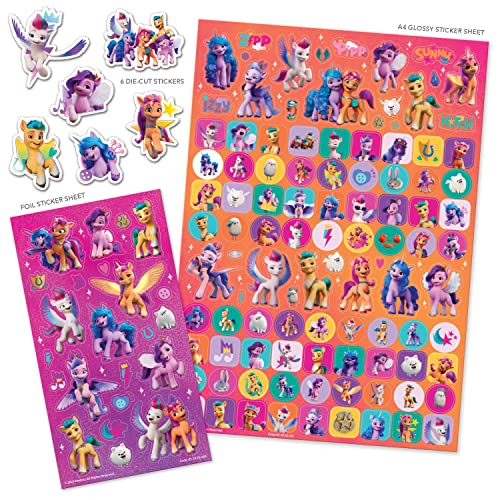Paper Projects My Little Pony Mega Sticker Pack | Official Licensed Product | Three Types of Stickers (Around 150 in Total) | Reusable on Non-Porous Surfaces | Great for Girls Age 3+ | Gifts, Presents and Party Bags - Image 2