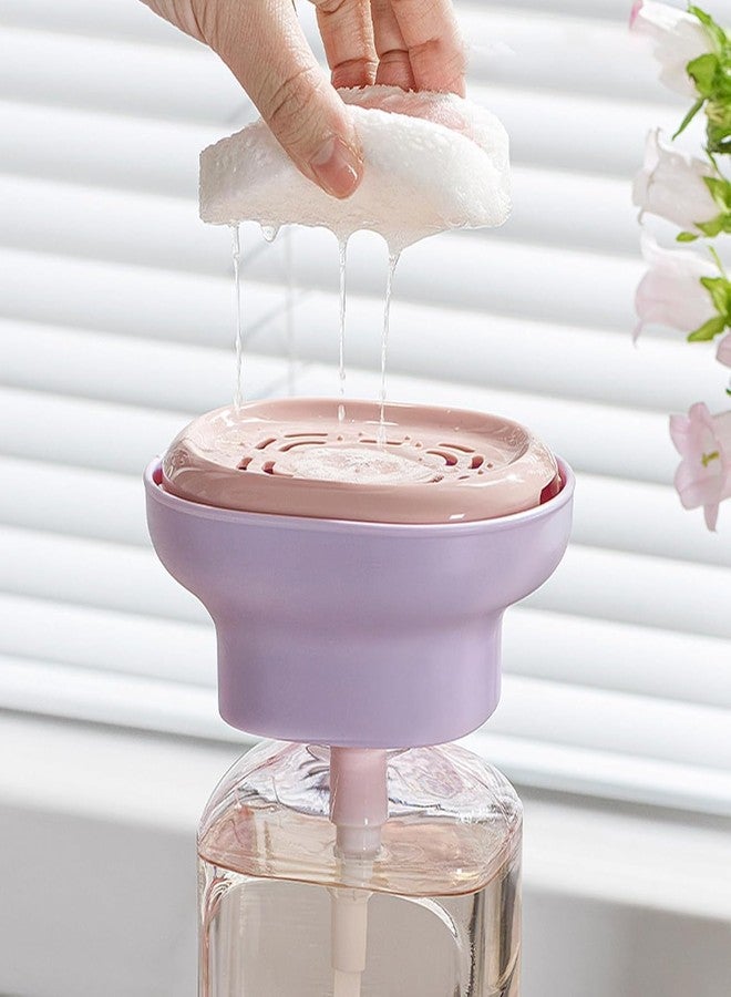 Wisik Enterprise Kitchen Washing Up Liquid Dispenser, Soap Dispenser, Pump Soap Dispenser with Sponge Holder, Detergent Dispenser, Comes with Washing Up Sponge for Kitchen Sink (1) - Image 2