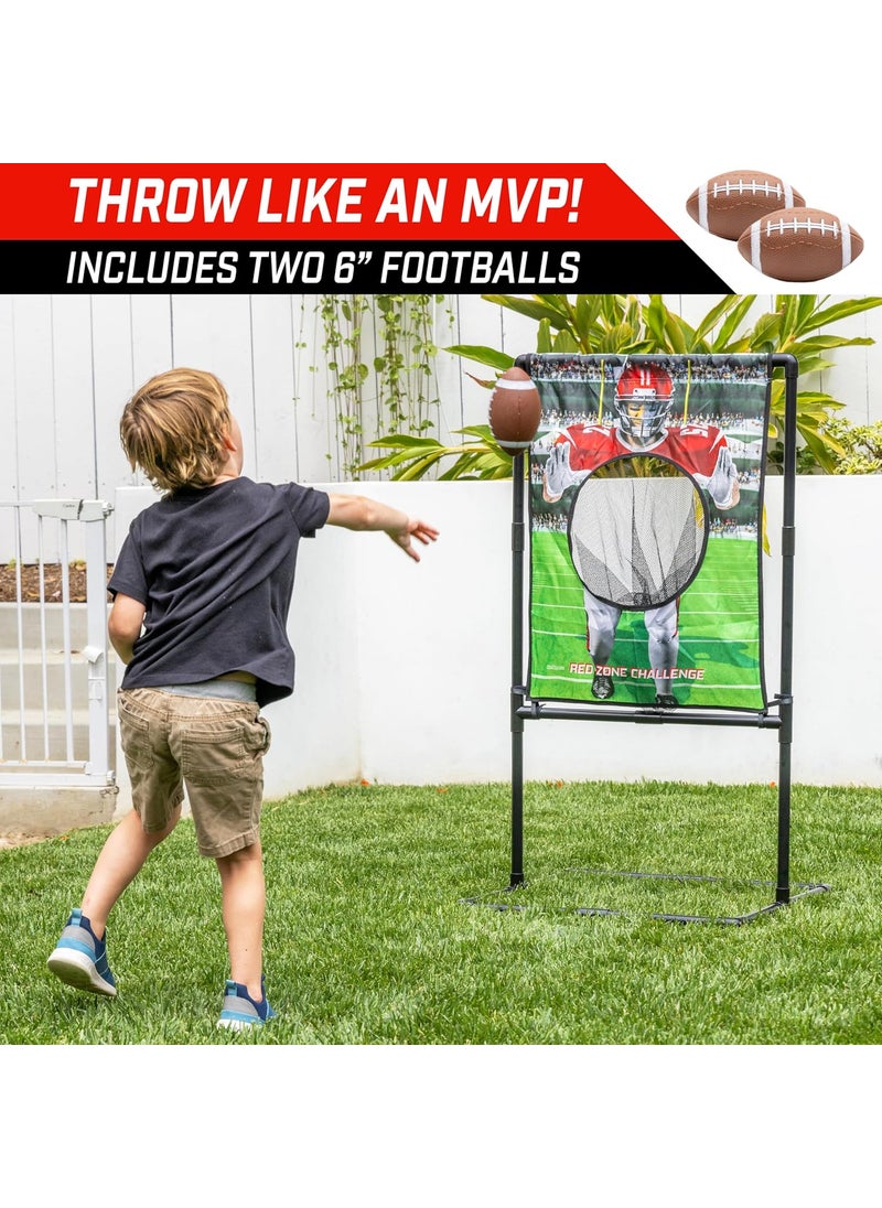 GoSports GoSports Red Zone Challenge Football Toss Game for Kids  Football Throwing Target with 2 Inflatable Footballs  - Image 2