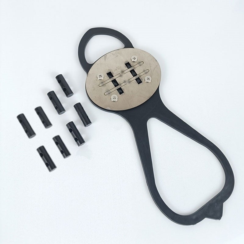 Sole grinding spark flint magnesium rod foot brake spark foot bending grinding bag slider riding shoes trembles the same(One sole retainer 8 flint stones) - Image 2
