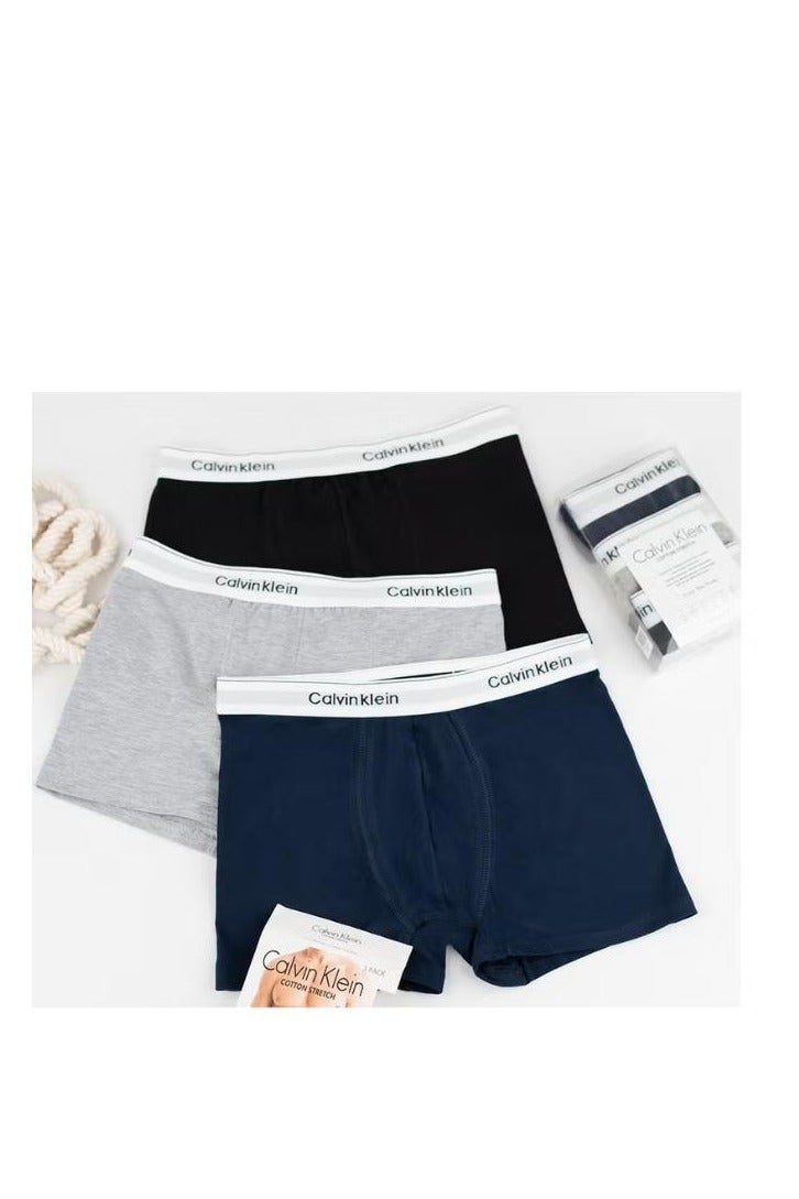 كالفن كلاين بيرفورمانس مجموعة بوكسر رجالي ملابس داخلية قطنية - (عبوة من 3 قطع) - مقاس ميديم