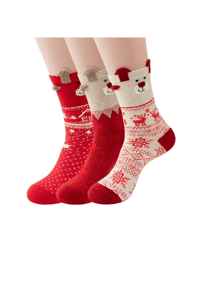 إسكدنيا جوارب عيد الميلاد مضحكة جوارب عيد الميلاد الدافئة الحرارية الابتكار هدية جوارب لعيد الميلاد هدية - Image 2