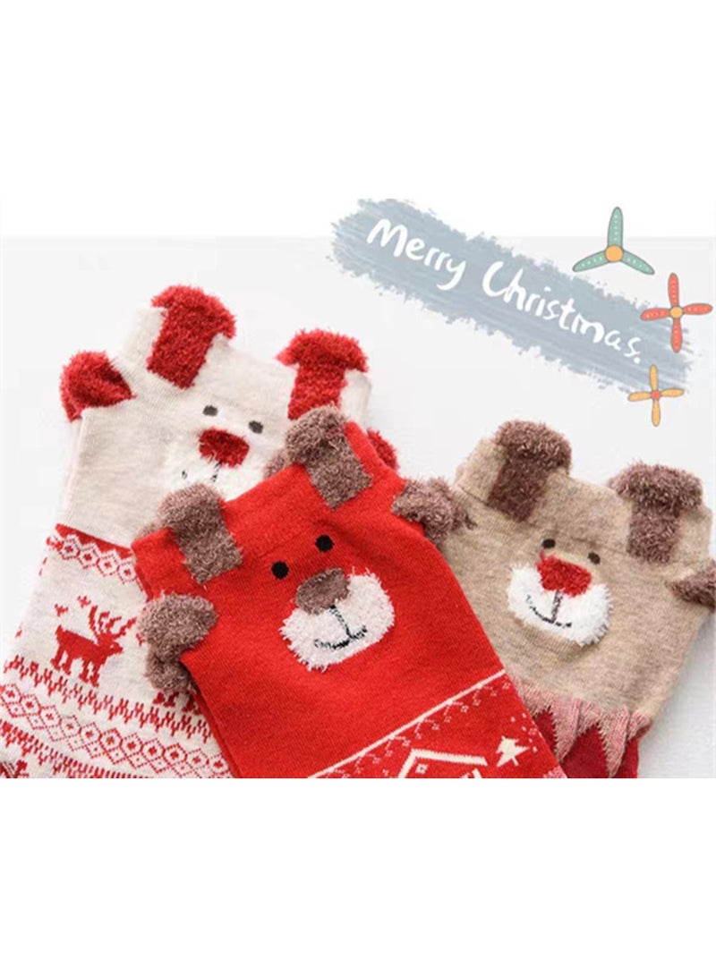 إسكدنيا جوارب عيد الميلاد مضحكة جوارب عيد الميلاد الدافئة الحرارية الابتكار هدية جوارب لعيد الميلاد هدية - Image 3