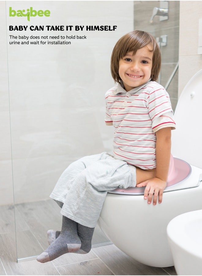 BAYBEE - Baybee TinyTrek Potty Seat for Kids Toilet Seat | Baby Potty Training Seat Chair, Fits Round & Oval Toilets, Non-Slip with Splash Guard Seat for 1-8 Years Kids Boys Girls - Image 1