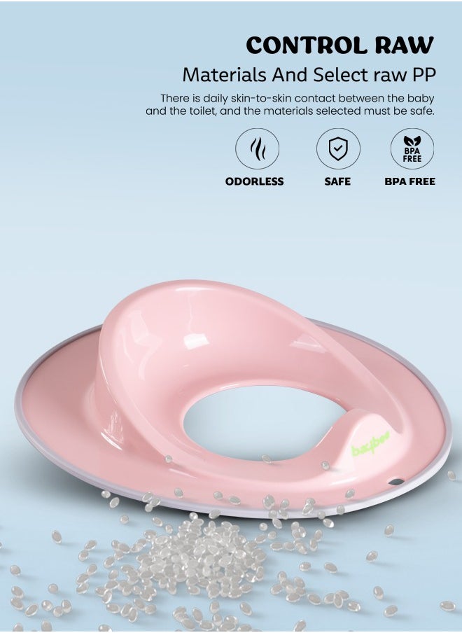 BAYBEE - Baybee TinyTrek Potty Seat for Kids Toilet Seat | Baby Potty Training Seat Chair, Fits Round & Oval Toilets, Non-Slip with Splash Guard Seat for 1-8 Years Kids Boys Girls - Image 1