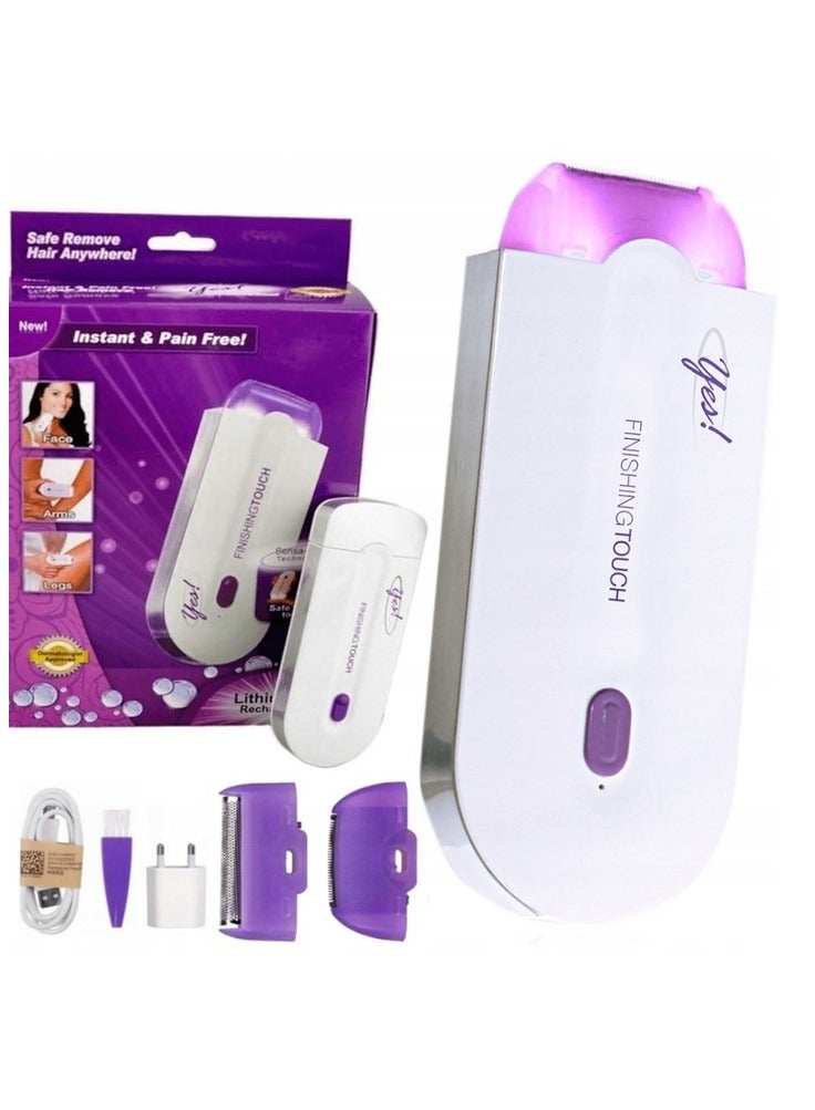 Yes Painless Electric USB Rechargeable Epilator Hair Removal Machine Face Facial Leg Neck Hair Removal Makeup Tool - Image 1