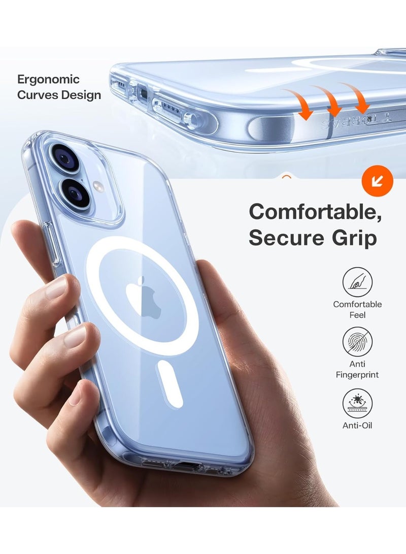 ANYOGRO Compatible with Apple iPhone 17 Case, Magnetic MagSafe Support, Military-Grade Drop Protection,iPhone 17 Cover with Independent Camera Button, Clear - Image 3