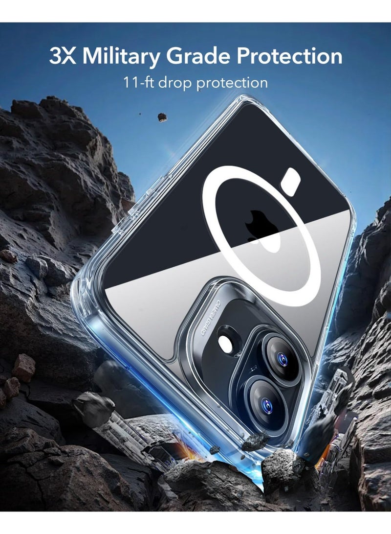 ANYOGRO Compatible with Apple iPhone 17 Case, Magnetic MagSafe Support, Military-Grade Drop Protection,iPhone 17 Cover with Independent Camera Button, Clear - Image 4