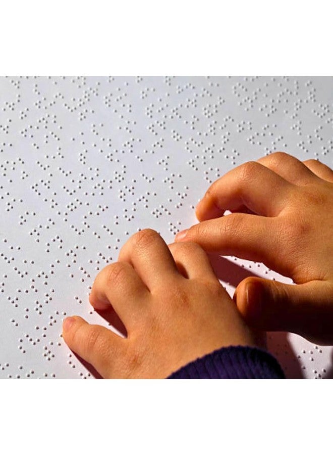 TORCHIT Braille papers (160 GSM) for Perkins Brailler, A4 Braille slate - Set of 100, good for visually Impaired - Image 2