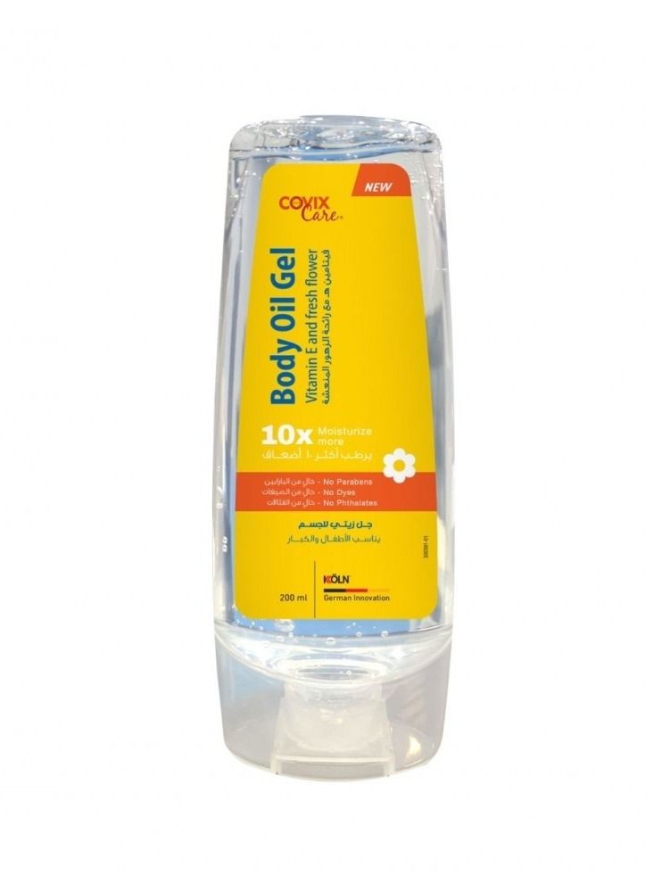Body oil gel with floral scent suitable for children and adults 200 ml