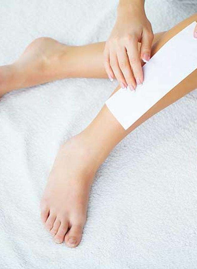 LA PERLA TECH  100 قطعة من شرائط إزالة الشعر الورقية غير المنسوجة لإزالة الشعر بالشمع - Image 3