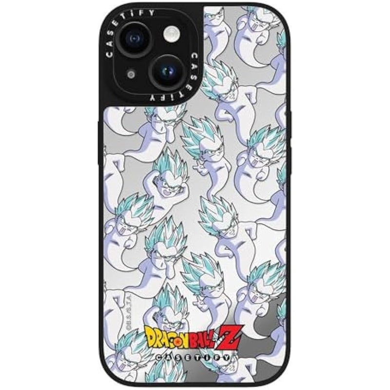 Casetify Mirror iPhone 15 Case 【Dragon Ball Colab/Reflective / 4.9ft Drop Protection/Magsafe】 - GOTENKS: Super Ghost Kamikaze Attack - Silver on Black - Image 5