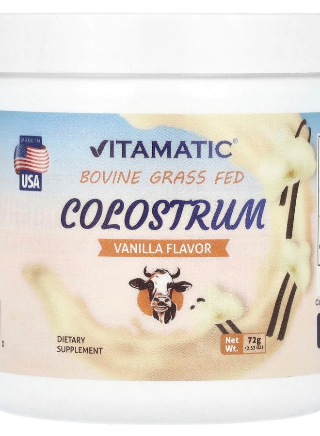 Vitamatic Bovine Grass Fed Colostrum Vanilla 2.53 oz (72 g)