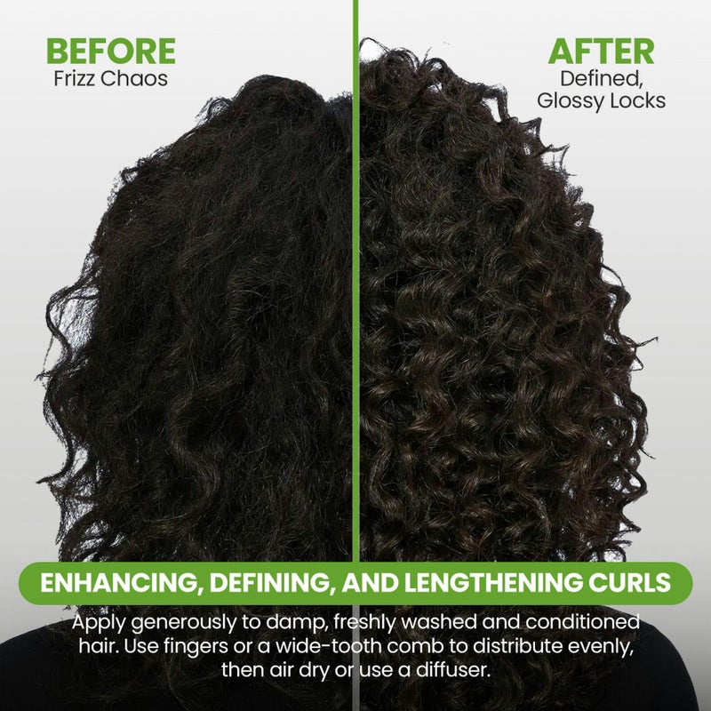 Curls & Naturals Dream Curl Cream with Shea Butter, Natural Honey, Castor Oil and Moroccan Argan Oil | Hydrating Cream that Defines and Lengthens Curls | 12 Oz - Image 5