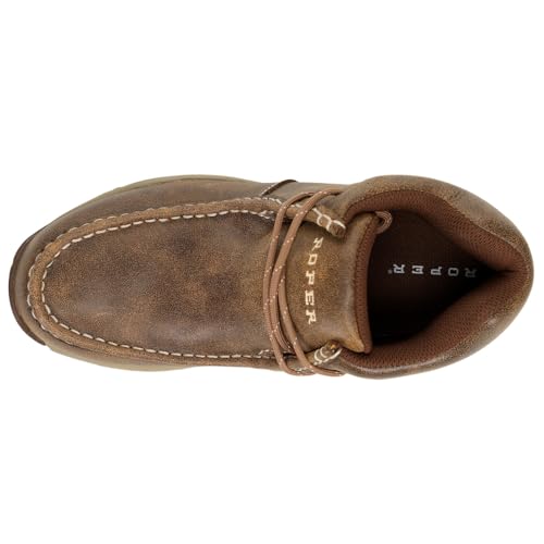 ROPER Mens Clearcut Round Toe Chukka Casual Boots Ankle - Brown - Size 9 D - Image 4