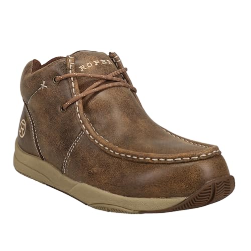 ROPER Mens Clearcut Round Toe Chukka Casual Boots Ankle - Brown - Size 9 D - Image 2