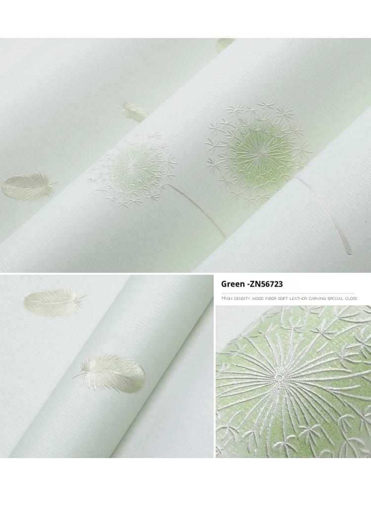 Bluejw Dandelion Design Thicken Waterproof Self-Adhesive Wallpaper For Kids Room And Television Background Wall 0.53*9.5 Meters - Image 4
