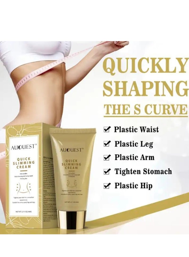 60g Quick Slimming Cream Belly Firming Cream Body Fat Burning Cream Weight Losing Cream Anti Cellulite Slim Massage Cream Hot Slim Cream for Slimming Whole Body