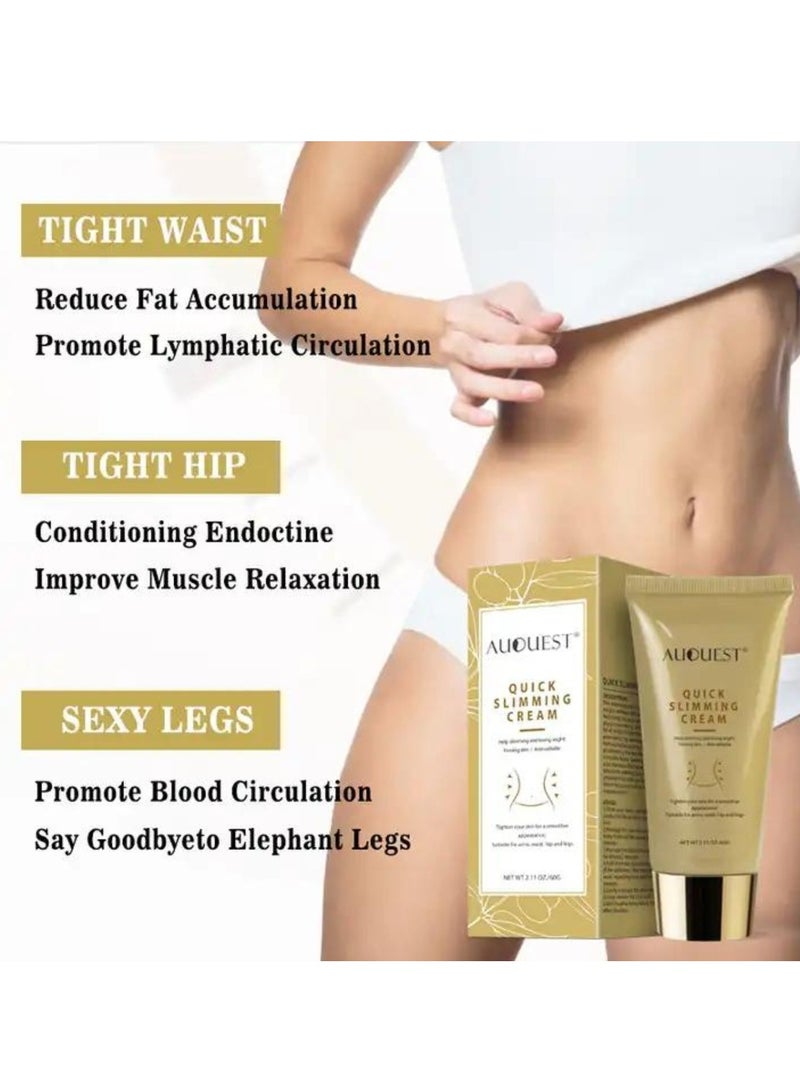 60g Quick Slimming Cream Belly Firming Cream Body Fat Burning Cream Weight Losing Cream Anti Cellulite Slim Massage Cream Hot Slim Cream for Slimming Whole Body