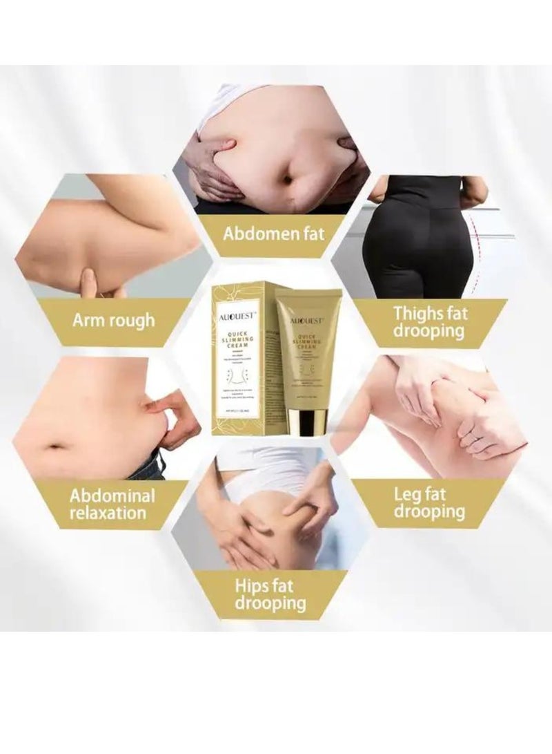 60g Quick Slimming Cream Belly Firming Cream Body Fat Burning Cream Weight Losing Cream Anti Cellulite Slim Massage Cream Hot Slim Cream for Slimming Whole Body