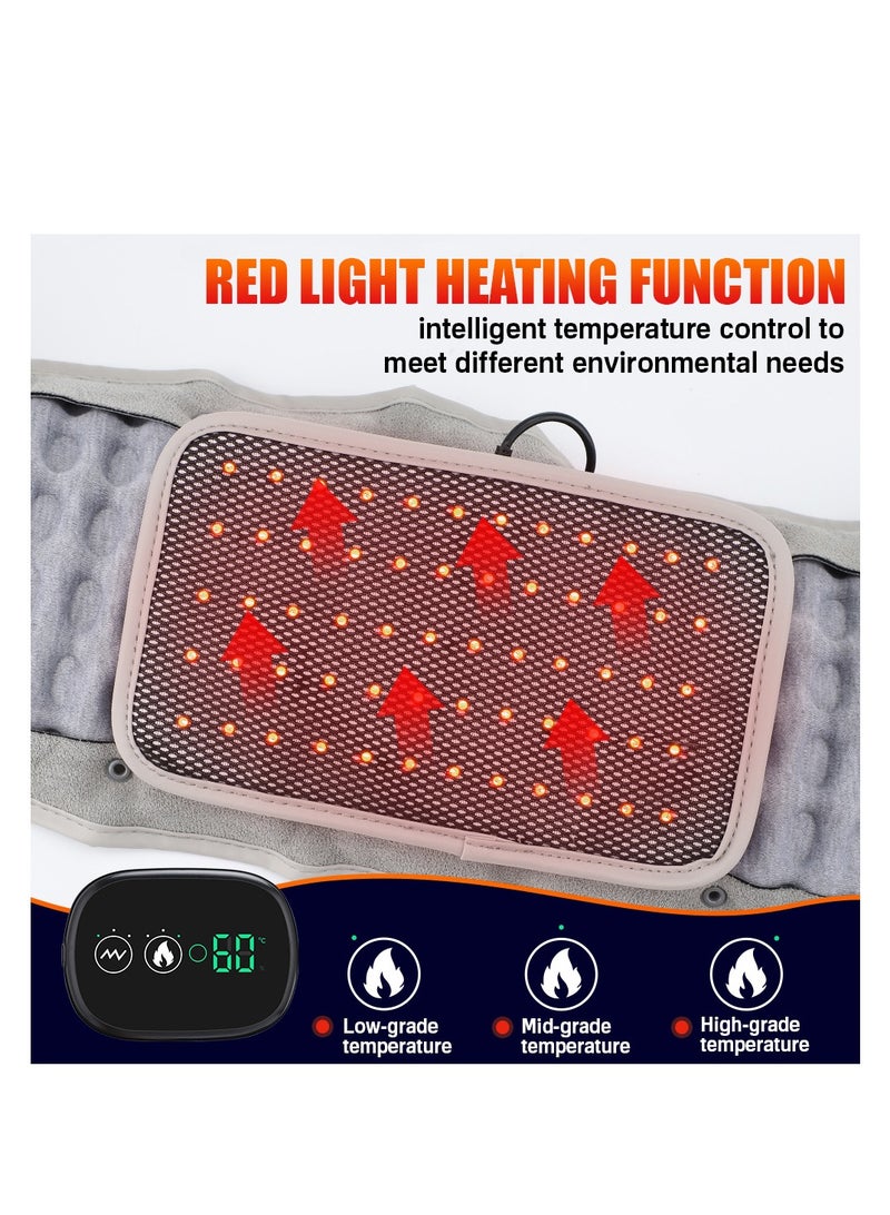 Arabest Heating Massage 2 In 1 Rechargeable Design Inflatable Belt With Digital Display Controller , 3 Heating Levels, 3 Vibration Massage Modes Heated Back Support Belt For Men And Women  - Image 5