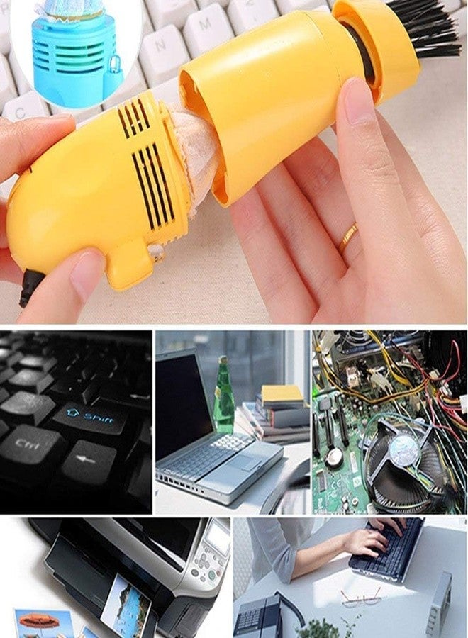 Drumstone® 𝟏𝟓 𝐘𝐞𝐚𝐫𝐬 𝐆𝐮𝐚𝐫𝐚𝐧𝐭𝐞𝐞 Mini USB Vacuum Cleaner for Keyboard, Laptop & PC | Portable Dust & Crumb Cleaner with Brush Nozzles | Low Power, Strong Suction for Home, Office - Image 5