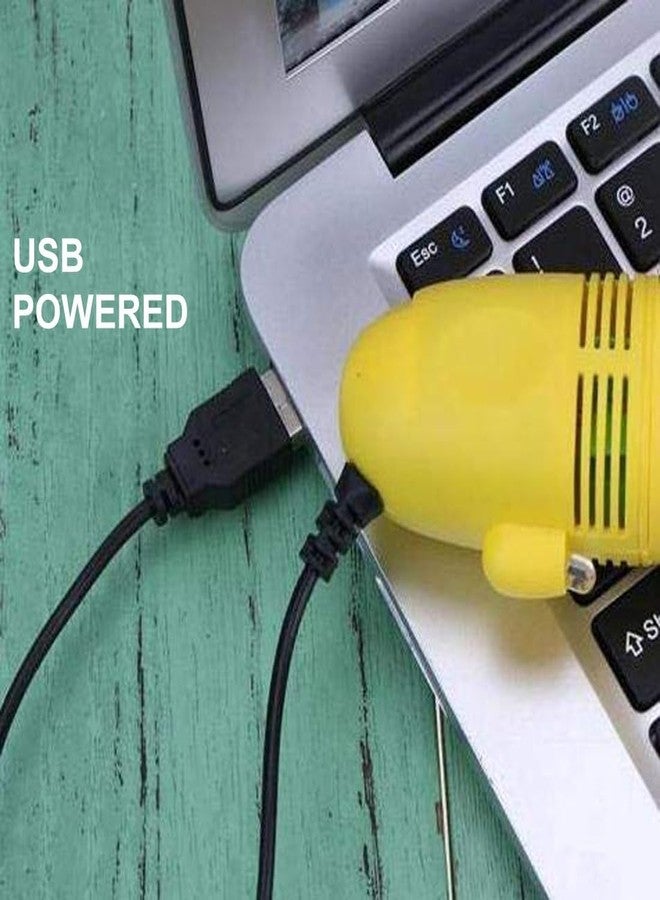 Drumstone® 𝟏𝟓 𝐘𝐞𝐚𝐫𝐬 𝐆𝐮𝐚𝐫𝐚𝐧𝐭𝐞𝐞 Mini USB Vacuum Cleaner for Keyboard, Laptop & PC | Portable Dust & Crumb Cleaner with Brush Nozzles | Low Power, Strong Suction for Home, Office - Image 3