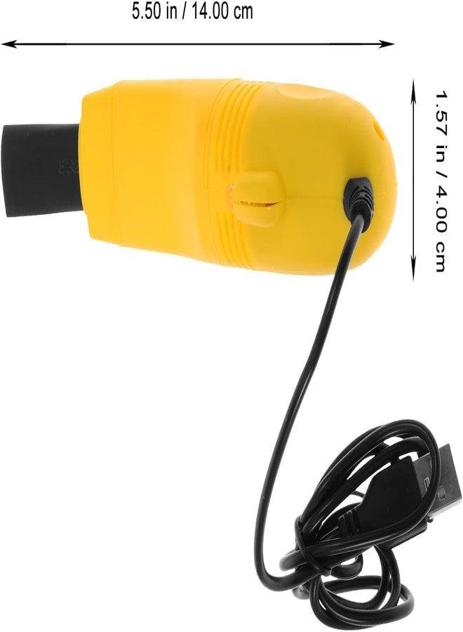 Drumstone® 𝟏𝟓 𝐘𝐞𝐚𝐫𝐬 𝐆𝐮𝐚𝐫𝐚𝐧𝐭𝐞𝐞 Mini USB Vacuum Cleaner for Keyboard, Laptop & PC | Portable Dust & Crumb Cleaner with Brush Nozzles | Low Power, Strong Suction for Home, Office - Image 2