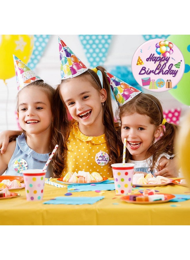 Jutom 48 Pieces Happy Birthday Pin For Kids Birthday Buttons Colorful Birthday Pin Boys And Girls Teens Adults Back Party Birthday Pins Birthday Party Supplies 12 Styles 1.5 Inches - Image 5