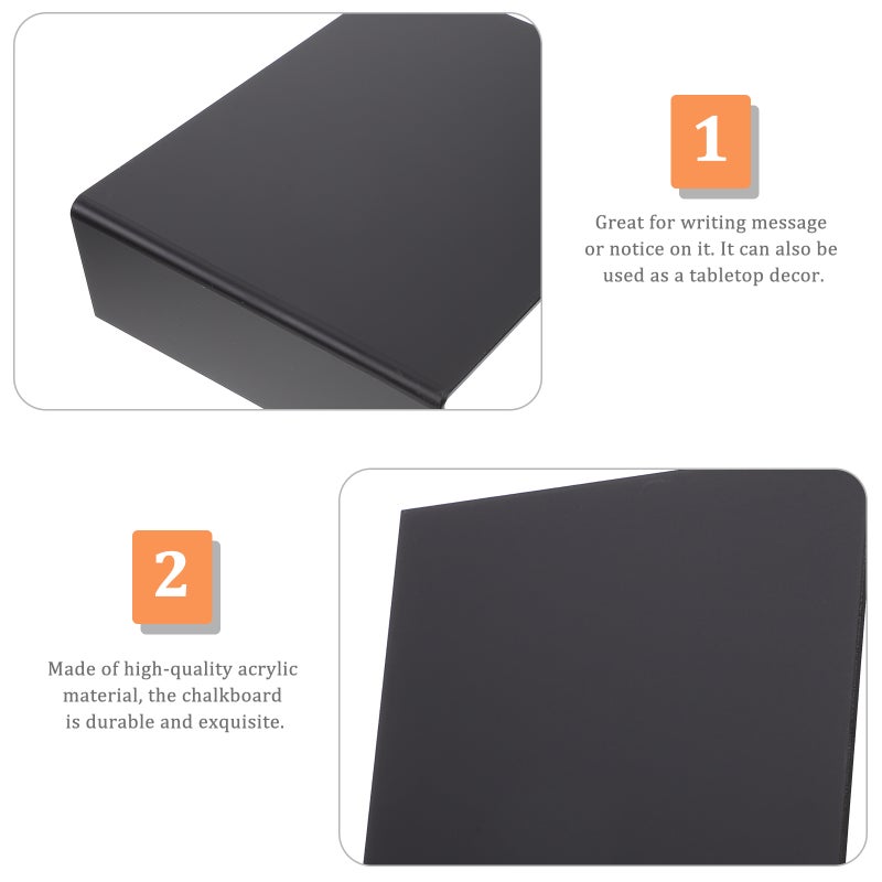 Chalk Board for Restaurant Notices, Durable Acrylic Design, Perfect Memo Display - Image 5
