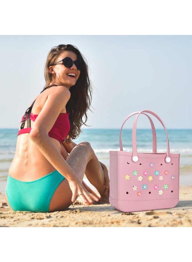 16pcs Flower Charm Accessory for Bogg Bags and Simply Southern Totes, Decorative Accessories to Customize Your Beach Tote Bag - Image 3