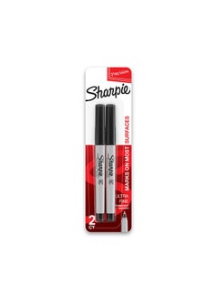 Sharpie Sharpie 37161PP Black Ultra Fine Point Permanent Marker 2 Count  - Image 1