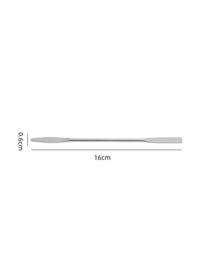 Teensery - 6 Pcs Stainless Steel Makeup Spatula Stir Tool Double Head Cosmetics Mixer - Image 1