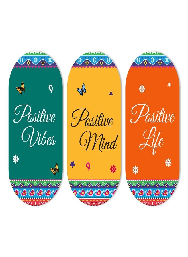 CRAFTINKY Wooden Wall Hanger for Home Creative and Beautiful Art Printed | Office | Living Room | Gift | Modern Decoration Items | Kitchen Wall Decor |, Set of 3 (5) - Image 1