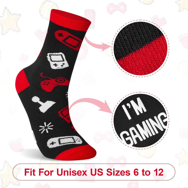Kelool Do Not Disturb I'm Gaming Socks,Men Gifts for Men Teen Boys Dad Him Son Fathers,Valentines Day Mens Gifts for Him Kids - Image 5