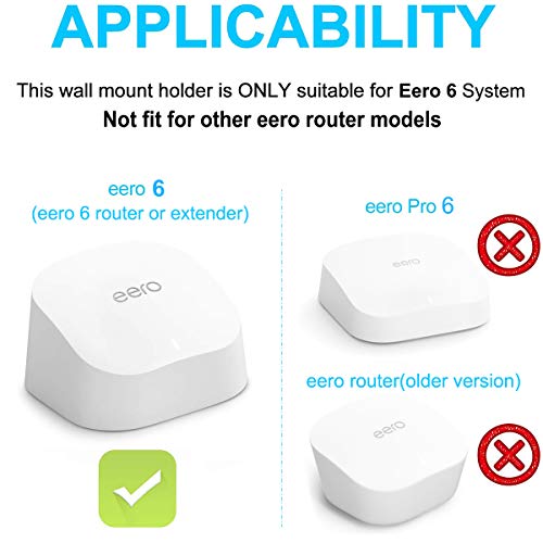 Tizomi Outlet Wall Mount Only for eero 6 & eero 6+ mesh Wi-Fi System, No Messy Wires & Space Saving Outlet Mount Holder for eero 6 Extender (3 Pack) - Image 2