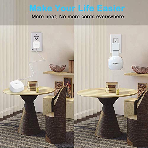 Tizomi Outlet Wall Mount Only for eero 6 & eero 6+ mesh Wi-Fi System, No Messy Wires & Space Saving Outlet Mount Holder for eero 6 Extender (3 Pack) - Image 4