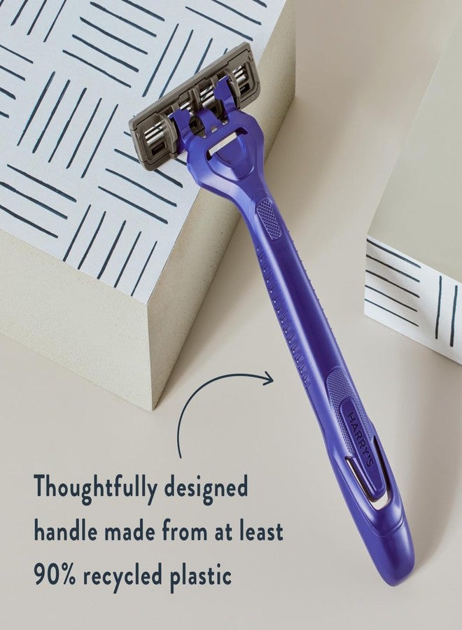 Harry's Men's Disposable Razors, 3-Blade Razors with Lubricating Strip and Pivoting Head, 4 Count - Image 3