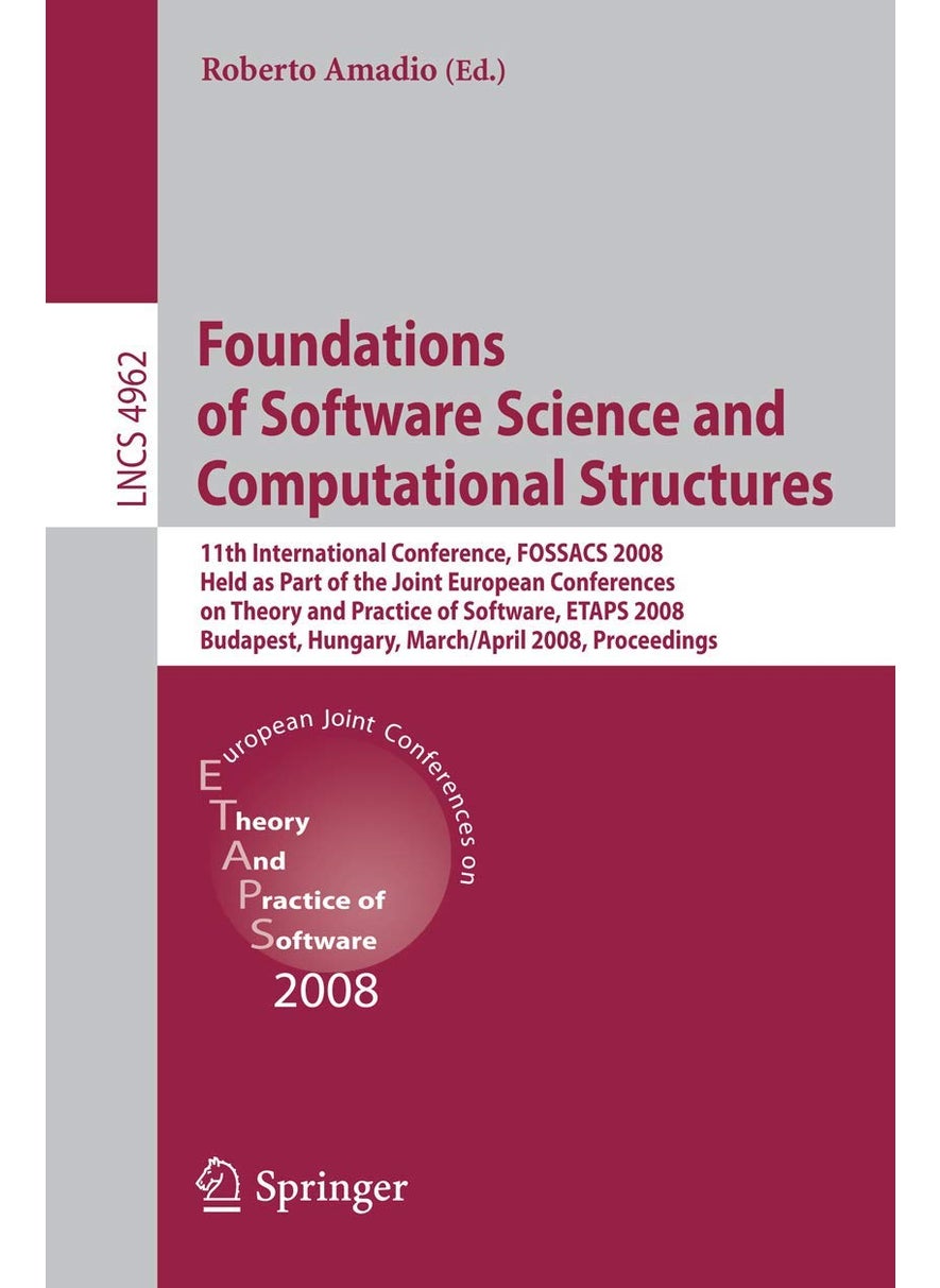 Foundations of Software Science and Computational Structures 