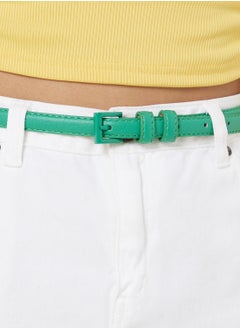 Ginger Pop Color Buckle Slim Belt  - Image 2