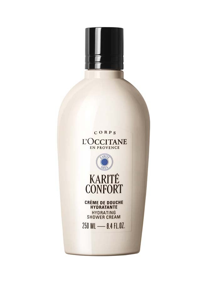Loccitane Shea Butter Ultra Rich Shower Cream Creamy Nourishing Body Cleanser For Dry Soft And Hydrated Skin 250 ml