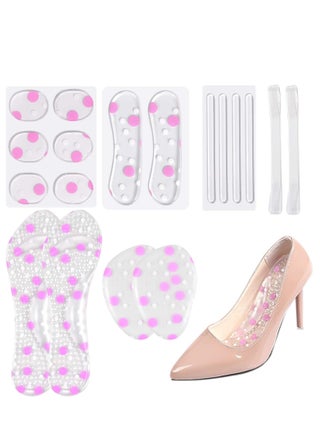 High Heel Pads Gel Insoles Ball of Foot Cushion Pad Anti Slip Heel Grips Metatarsal Pads, Forefoot Shoe Cushion Silicone Insert Feet Protect Sticker for Women Shoes High Heel Pain Relief 18Pcs - pzsku/Z12D1070CCB6C625904ABZ/45/_/1685933775/0848b75f-23ae-4d0e-993d-acfa6655a2fc