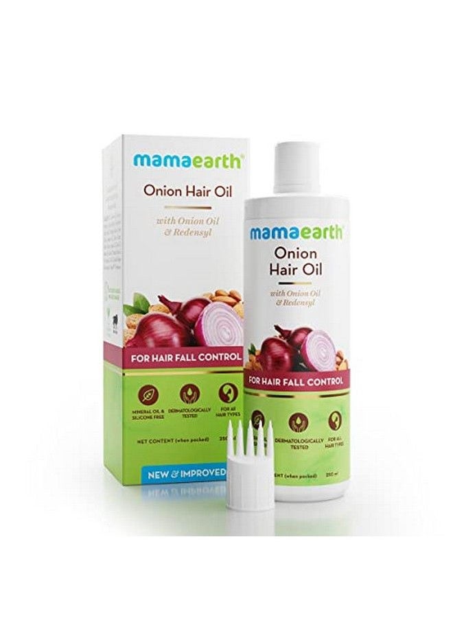Mamaearth - Onion Hair Oil For Hair Growth With Onion & Redensyl For Hair Fall Control 250Ml - Image 1