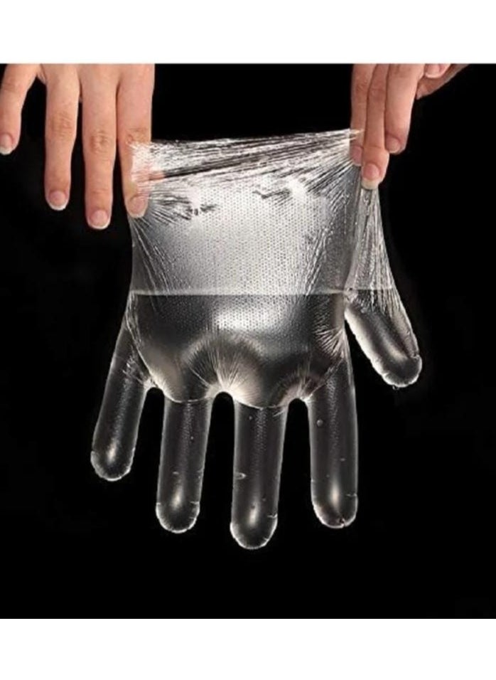 ماركة غير محددة قفازات بلاستك شفاف للمطبخ 200 قطعه  - Image 4