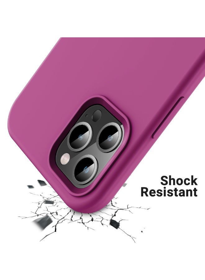 جراب متوافق مع iPhone 11 Pro Max مقاس 6.5 بوصة، جراب هاتف نحيف من السيليكون السائل مكون من 4 طبقات من المطاط الهلامي الناعم المقاوم للصدمات مع بطانة من الألياف الدقيقة المضادة للخدش (بيتايا) - Image 3