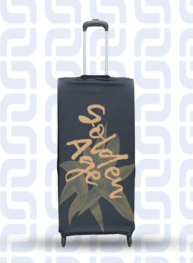 ristoss Golden Age Luggage Cover Stretchable, Waterproof, Scratch-Resistant Protector for Suitcases, Easy Fit and Travel (Cover_1005)(Size-20inch/55 cm) - Image 4